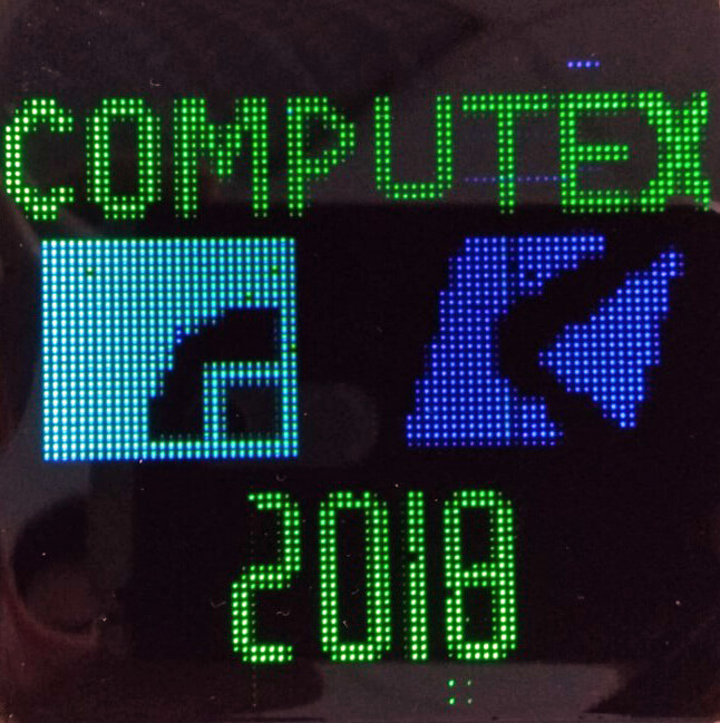 ITRI showcased the application of micro LED in fine-pitch digital signage at COMPUTEX 2018.