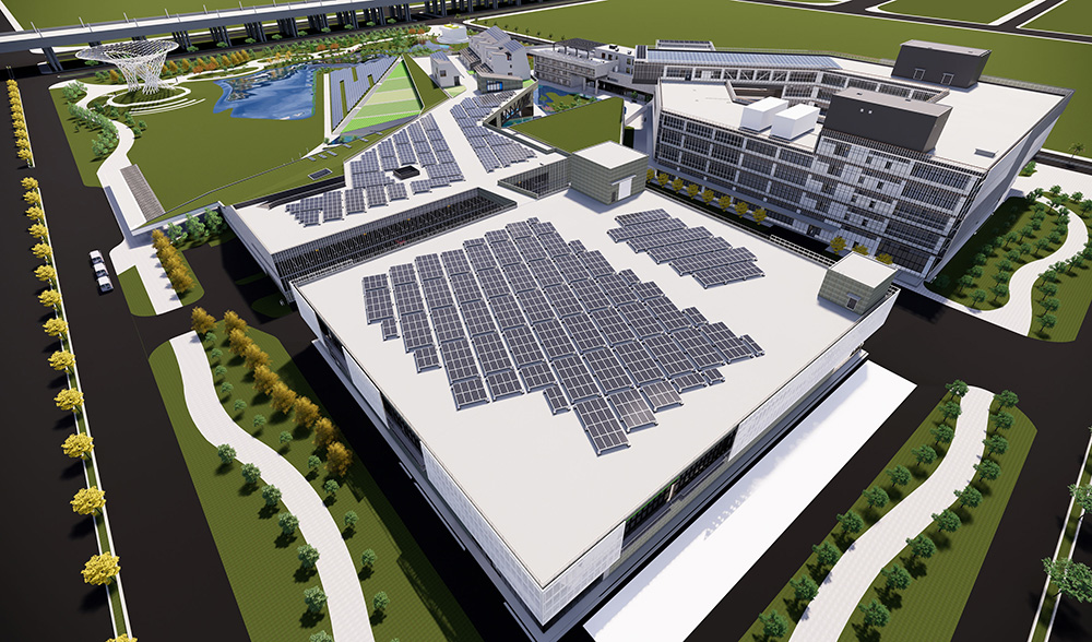 Multiple solar photovoltaic generation systems are established in the Shalun Green Energy Technology Demonstration Site.