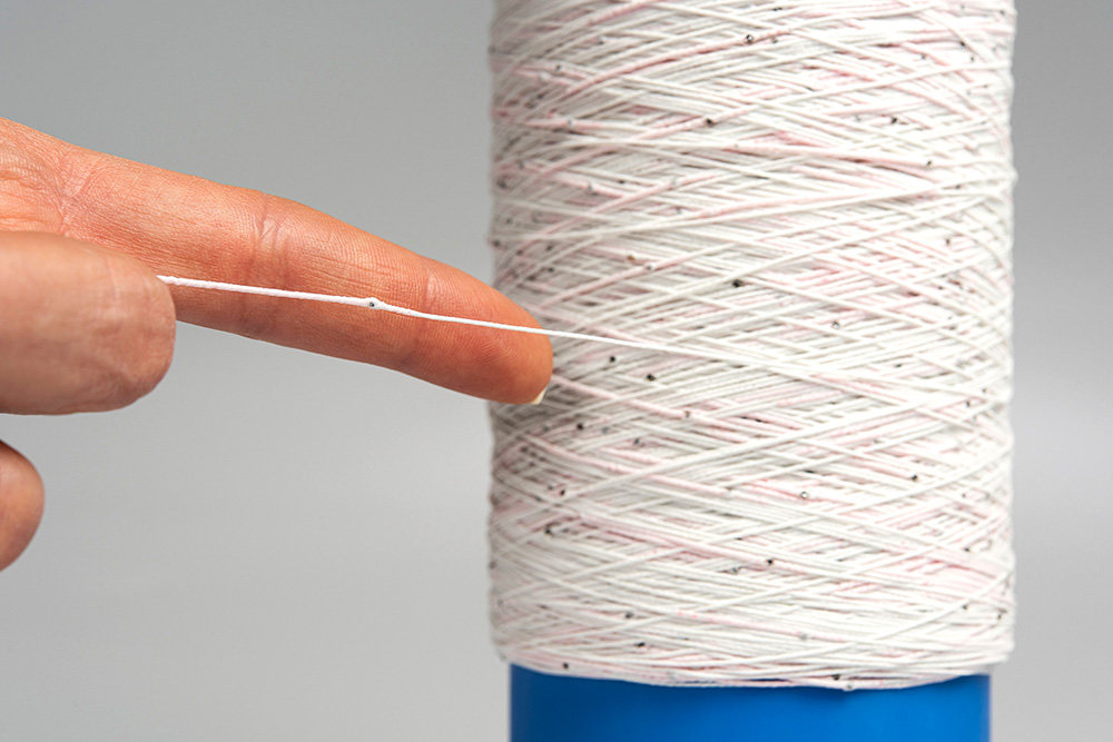 E-Thread™ contains the world’s smallest RFID chip that can be woven into textile products.