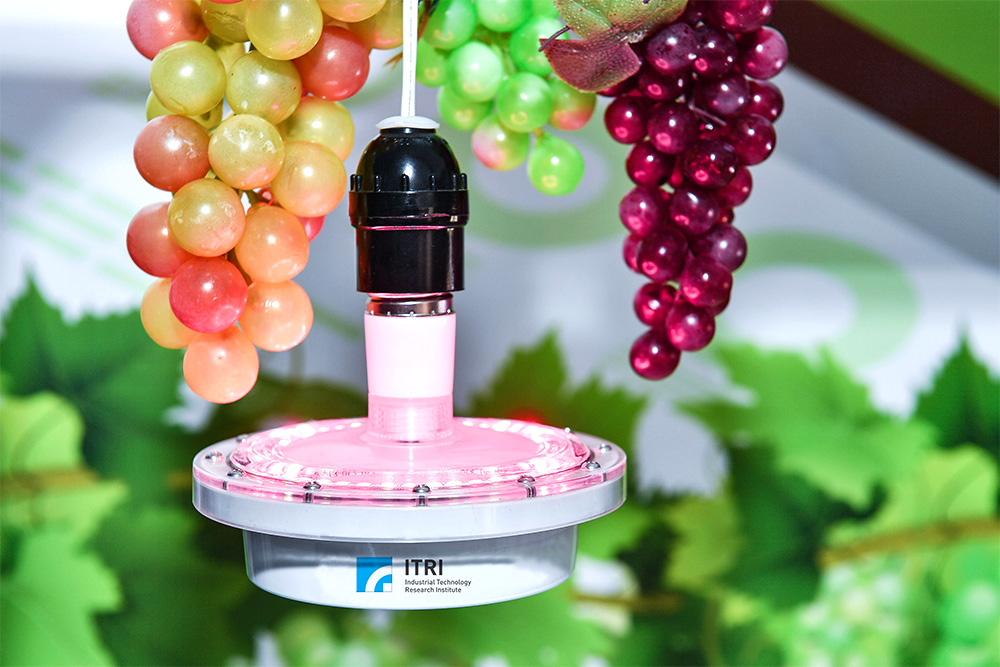 The intelligent LED illuminating module provides different lighting to enhance fruit sweetness while lowering growers’ electricity bill.