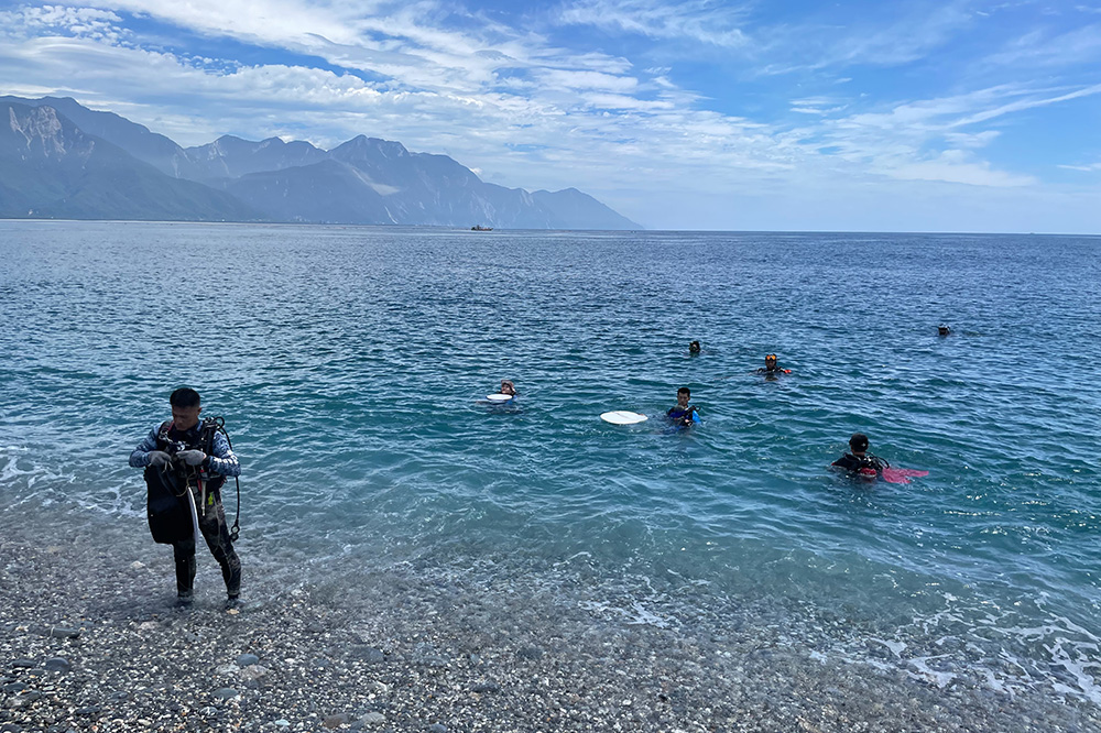 The scenic view from Ci Sing Tan, Hualien