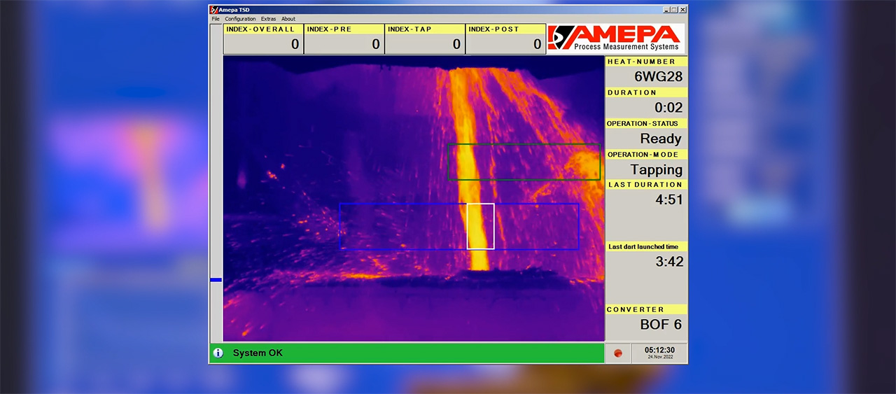 DiTwS-TP digitalizes the steel tapping process to increase production safety and efficiency.