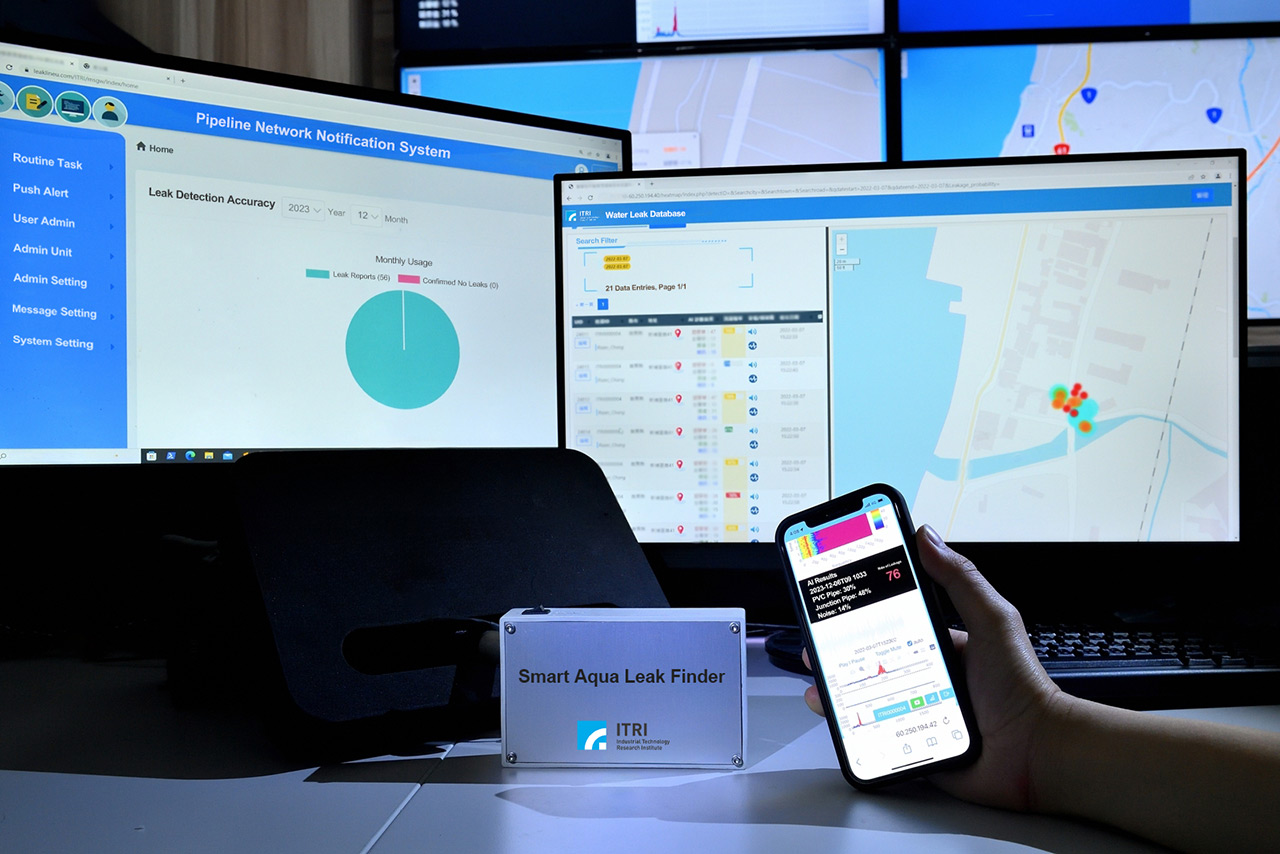 Using AI, Smart Aqua Leak Finder provides accurate detection of pipe leaks and instant data reports through a cloud-based platform.