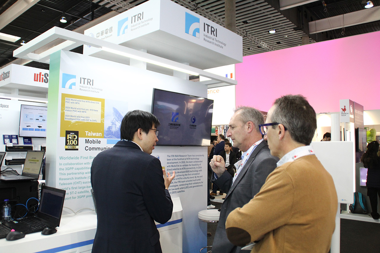 ITRI and key partners have demonstrated the 5G air interface operating in both LEO and GEO satellite scenarios.