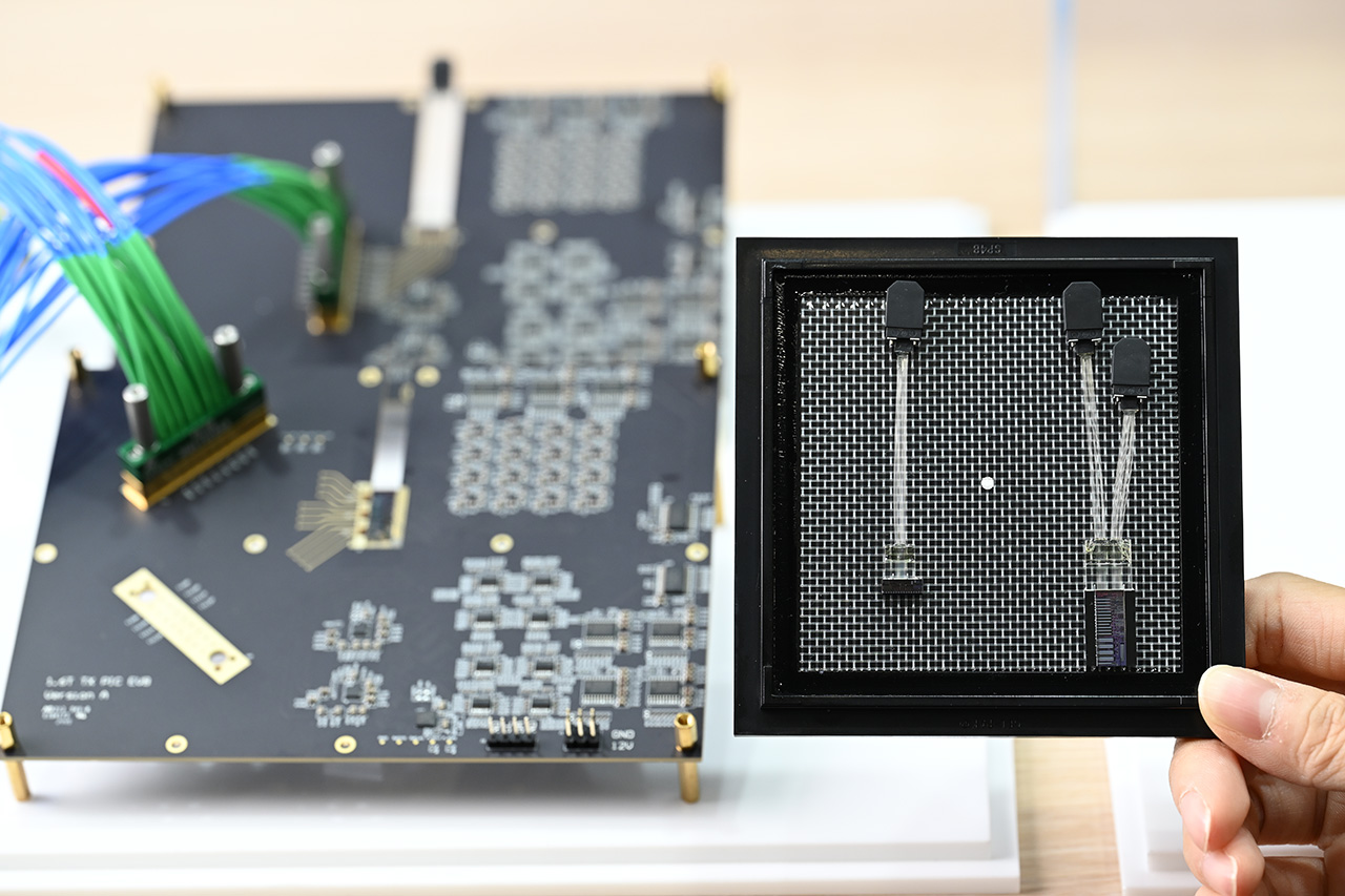 A silicon photonics 1.6T optical engine prototype developed through ITRI’s Silicon Photonics Semiconductor Open Platform.