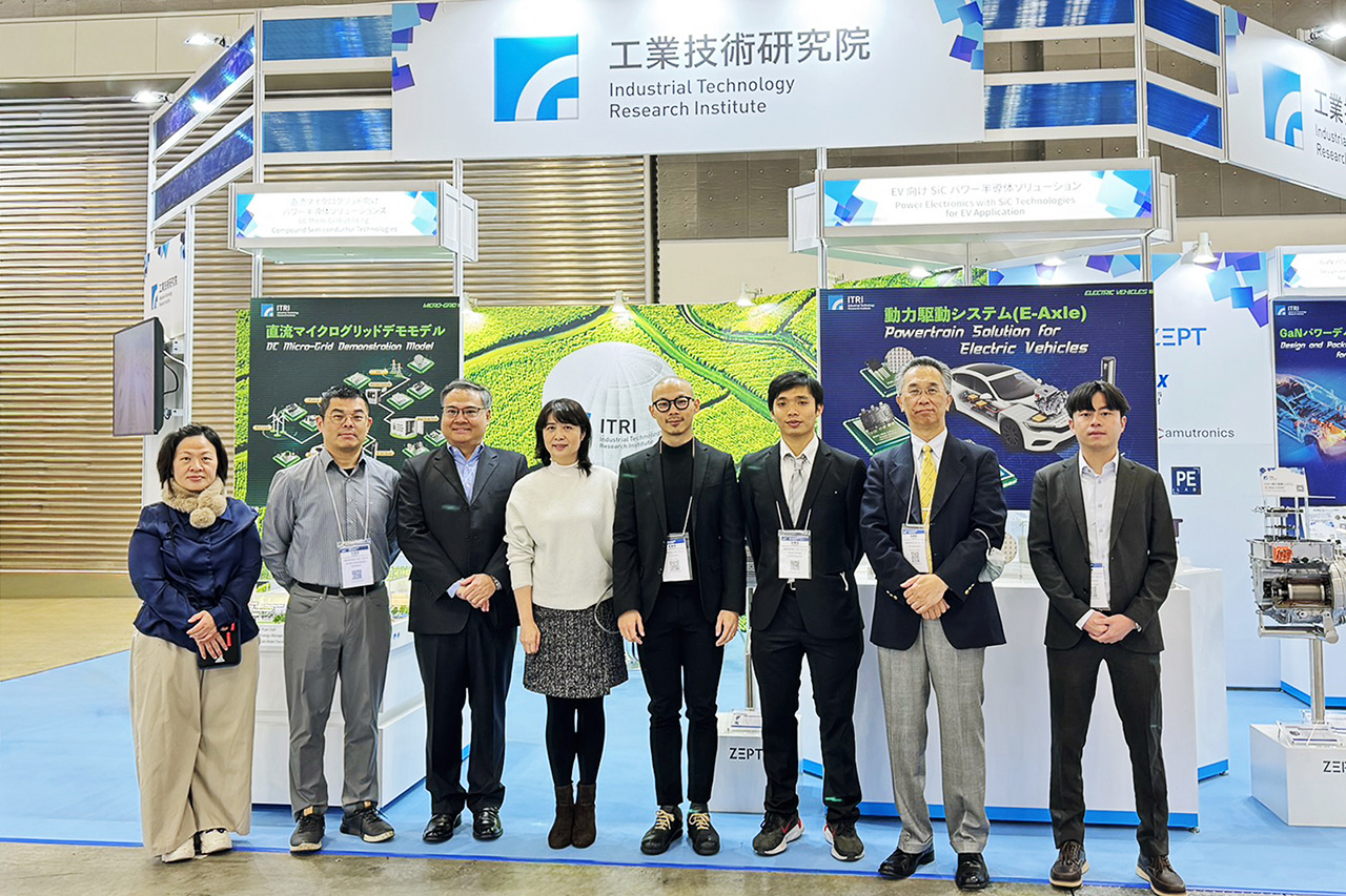 ITRI, Nagoya University, Super Energy Materials, and ZEPT representatives at NEPCON JAPAN