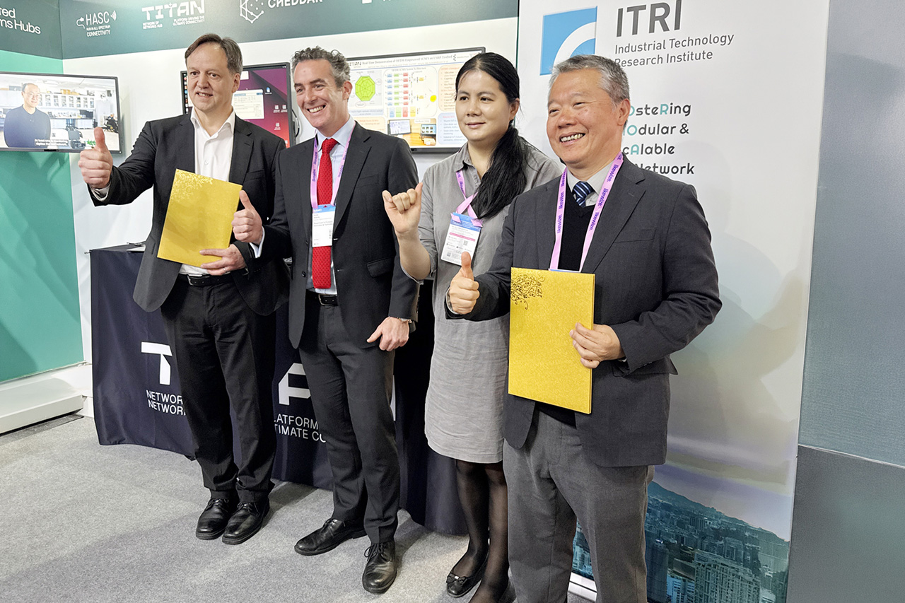 ITRI and TITAN sign an MoU to drive the integration of terrestrial and non-terrestrial networks.