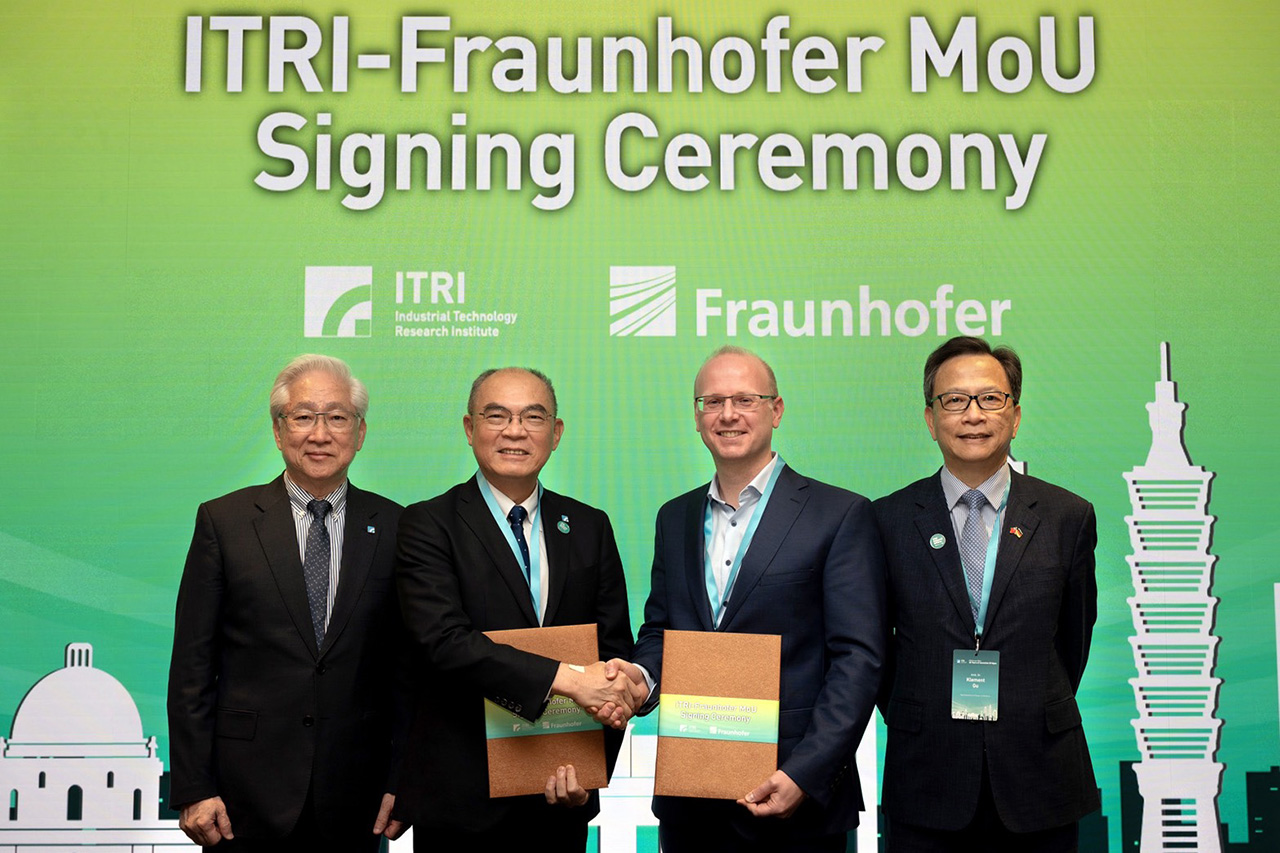 ITRI renewed its cooperation agreement with Fraunhofer-Gesellschaft, expanding collaboration into AI and robotics.